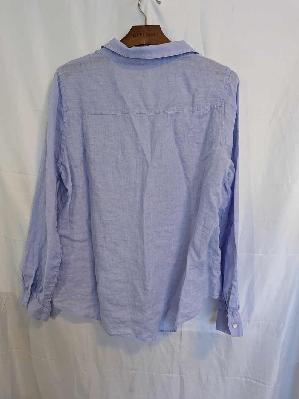 Lilly Pulitzer Light Lavender Linen Button-Down Shirt Size XL - Picture 4 of 4